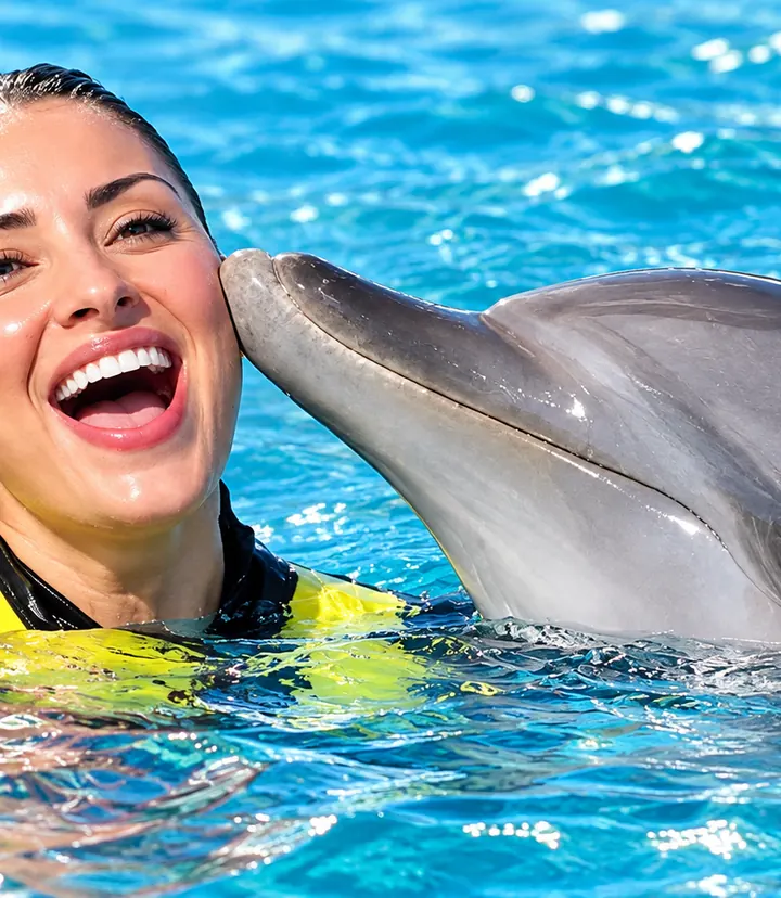Dolphin show & swimming with dolphins